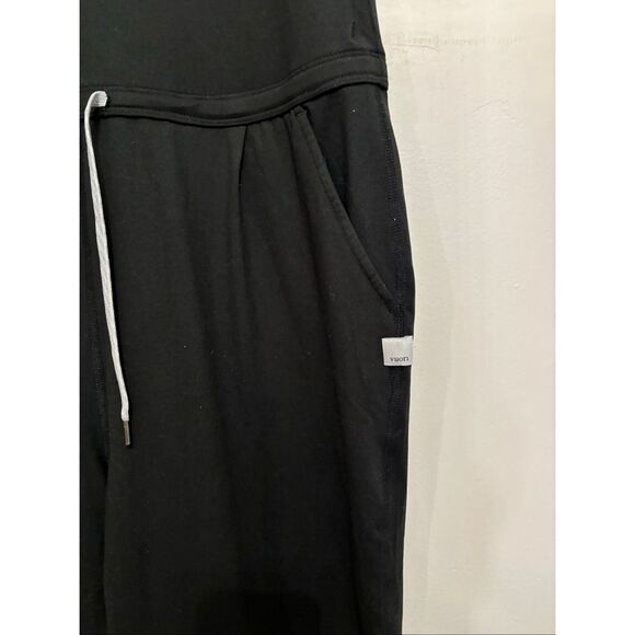 Vuori Lux At Ease Jumpsuit Small Black Full Length Scoop Neck Pockets VW458 - Picture 3 of 6